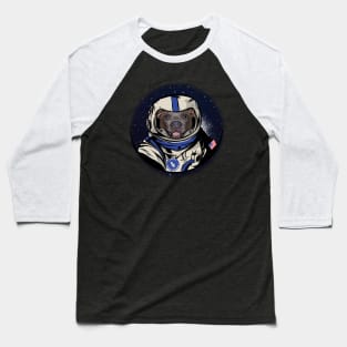 Pitbull Space Engineer Planet Galaxy Moon Landing Funny Baseball T-Shirt